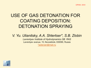 detonation spraying