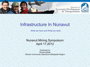 Infrastructure Requirements of the Mineral Exploration and Mining