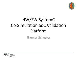 HW/SW Co-simulation Platform - ESA Microelectronics Section