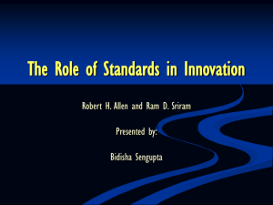 The Role of Standards in Innovation