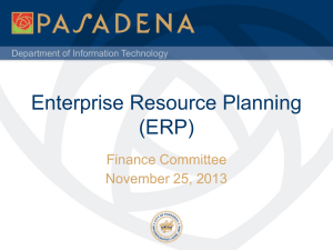Enterprise Resource Planning ERP