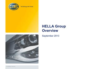 HELLA Group Overview