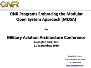 ONR Programs Embracing the Modular Open Systems Approach