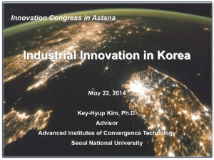 Industrial Innovation in Korea - Key