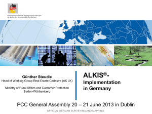 ALKIS ® - Implementation in Germany