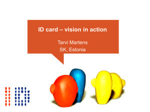 The Estonian ID Card Experience