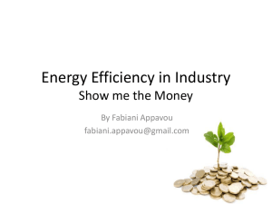 Energy Efficiency in Industry - Energy Efficiency Management Office