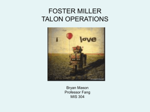 Foster Miller Talon Operations