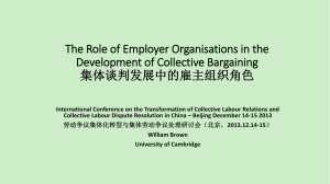 The Role of Employer Organisations in the Development of