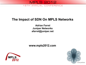 The Impact of SDN On MPLS Networks