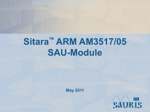 SitaraTM ARM AM3517/05 SAU