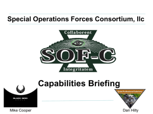 SOF-C Special Operations Forces Consortium