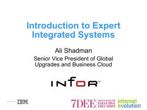 Introduction to Expert Integrated Systems