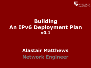 IPv6-Deployment plan