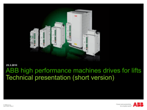 ACSM1 for lifts