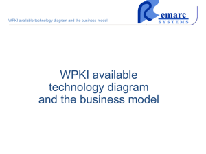 WPKI available technology and the business model