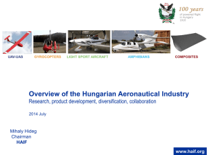 Overview of the Hungarian Aerospace Industry