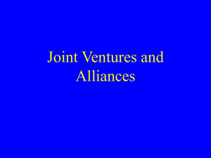 jv and alliances