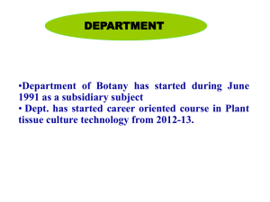 Department of Botany - shri anand college, pathardi