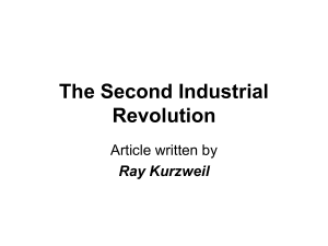 1 st & 2 nd Industrial Revolution