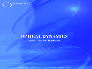 Optical Dynamics presentation