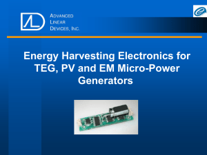 Energy Harvesting Electronics for TEG, PV, and EM MicroPower