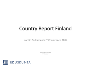 Country Report Finland