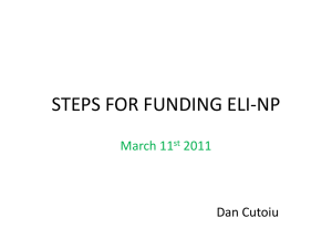 Steps for funding ELI
