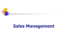 Sales Management-ppt