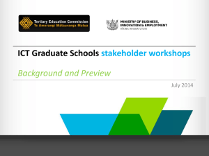 ICT Grad Schools stakeholder workshops