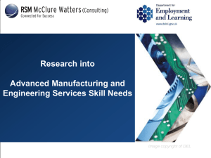 Research into Manufacturing and Engineering