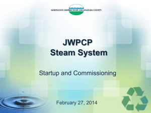 JWPCP Steam System Startup and Commissioning SCAP