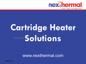 Cartridge Heaters Presentation