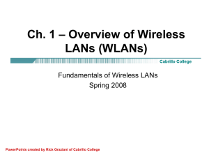 Introduction to Wireless LANs