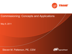 Commissioning - Concepts & Applications