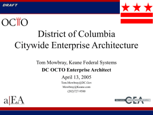 District of Columbia Citywide Enterprise Architecture