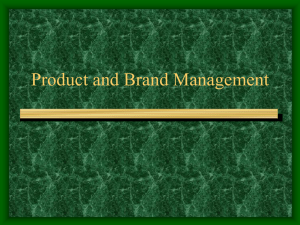 Product and Brand Management