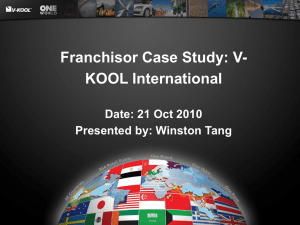 V-KOOL - Franchising & Licensing Asia
