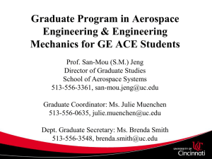 Aerospace Engineering & Engineering Mechanics for GE