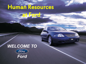 Ford and Human Resources