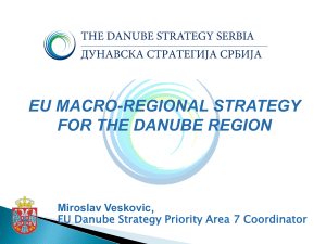 EU Strategy for the  - Danube