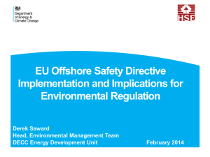 EU Offshore Safety Directive Implementation and Implications