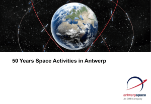 Presentation 50 years Antwerp Space