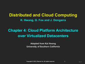 Distributed and Cloud Computing K. Hwang, G. Fox and J. Dongarra