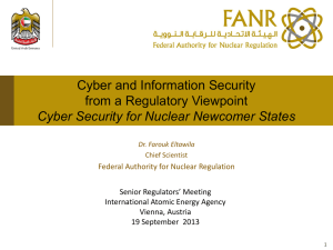 Cyber Security for Nuclear Newcomer States