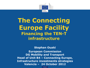 The Connecting Europe Facility: Financing the TEN-T
