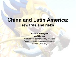 The Dragon in the Room: China and the Future of Latin American