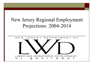 NJ Regional Employment Projections