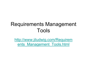 Requirements Management Tools
