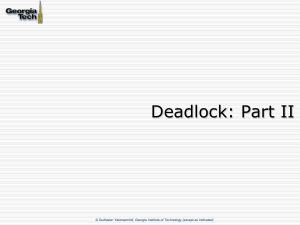 Deadlock II - ECE Users Pages - Georgia Institute of Technology